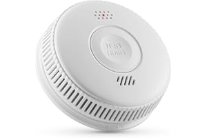 CUQI Detector de Humo WiFi con Aplicación - Detector Inteligente de Monóxido de Carbono con Alarma de 85 dB, Función de Silencio, Pilas Reemplazables, Protección contra Insectos, WiFi de 2,4 GHz