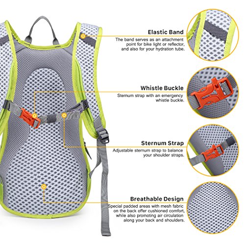 Mardingtop Fahrradrucksäcke Fahrrad Schulter Rucksack Wander Reisetasche Backpacks für Outdoor Radsport Reiten Bergsteigen - 4