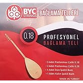Raymond Joes BYC18 Kısa Sap Bağlama Teli Takım Profesyonel 0.18 Kısa Sap Saz Teli