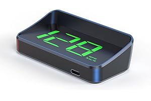 AMHVMU M2 Head Up Display Car Windshield Projector Digital Speedometer Car MPH GPS HUD - Simple Installation, USB Connection, Green Font, Suitable for All Vehicle Models