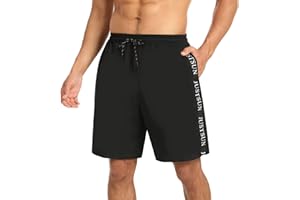 JustSun Maillot de Bain Homme Séchage Rapide Short de Bain avec Multi-Poches