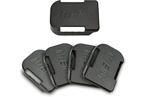 AKKOPOWER Battery Holder for 18V Batteries,Battery Mounts Hanger Batteries Dock Holder Black Fit for BL1850 BL1860 BL1840 BL1830 BAT609 BAT618-5pack