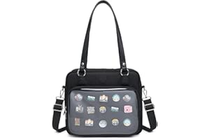 CHERRY SAUCE Oxford Ita Bag Crossbody-Tasche Umhängetasche Messenger Rucksack Mehrzweck-Pins Display