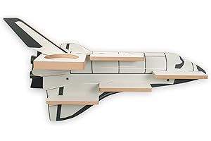‎KREATIVE FEDER Regal „Space Shuttle“ geeignet für Toniebox und Tonies inkl. 40 Metallplättchen für Flexible Befestigung der Tonie Figuren (Space Shuttle)