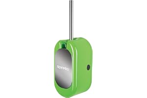 Spirella Cube WC zestaw szczotka sedesowa, szczotka do toalety, zielona – mocowanie na ścianie, możliwość przyklejenia lub wiercenia