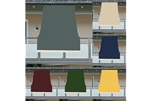Luga TENDA DA SOLE CON ANELLI RESISTENTE ESTERNI BALCONE VERANDA GIARDINO 2022 (300X300, GRIGIO)