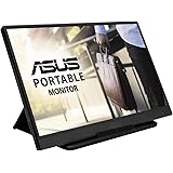 ASUS Zenscreen MB165B Monitor USB Portatile, 15.6”, HD (1366x768), Alimentazione e Connessione USB, Peso 780g, Filtro Luce Bl