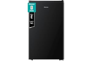 Hisense MUR48092BE Frigorifero Monoporta, Classe Efficienza Energetica E, Nero, 94 Litri, Zona Freezer 0 star