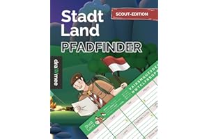 Stadt Land Pfadfinder - Quiz Geschenk für Scouts, Fährtenleser, Späher, Pioniere uvm.: Spielblock mit 35 Blatt Din-A4 (Seiten zum Ausschneiden)