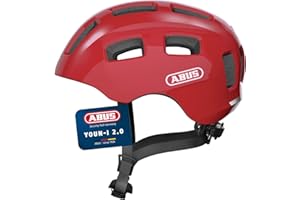 ABUS Casque de vélo Youn-I 2.0 - avec lumière pour Enfants, Adolescents et Jeunes Adultes - pour Filles et garçons