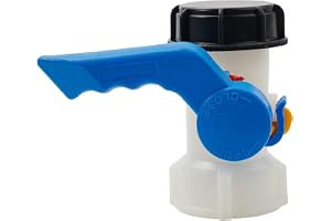 for Plast for IBC-behållare klaffventil S60x6 Grovgängad pip for vattentank, DN40 62mm Utlopp Dräneringsadapter Kranbeslag