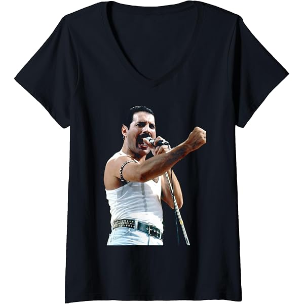 T-shirt Queen Freddie Mercury Bohemian Rhapsody Avec Micro - Blanc - Homme/Unisexe - Neuf Avec étiquettes