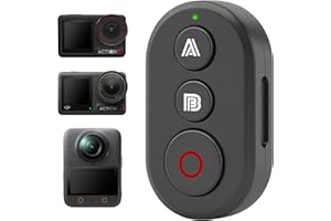 REYGEAK Fernbedienung kompatibel mit DJI Action 6/Action 5 Pro/Action 4 Kameras，25m Reichweite Präzise Bewegungsverfolgung Intelligenz Armband Fahrradhalterung