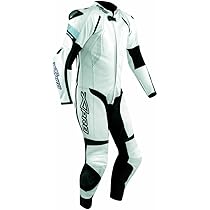 Tuta In Pelle Per Moto Con Protezioni CE - Inserti In Titanio, Taglia 48, Nero - Foto 13