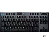 Logitech G915 LIGHTSPEED TKL Tenkeyless Wireless Mechanical Gaming Keyboard with low profile GL-Tactile key switches, LIGHTSY