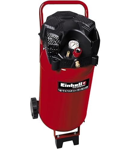 Original Einhell 15-tlg. Druckluftset m. Tasche (Kompressor Zubehör, inkl. 1x Ausblaspistole, 1x digitaler Reifenfüller, 2,5 m Gewebeschlauch, 8x Adapter, 1x Tasche