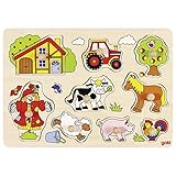 Goki 57995 - Steckpuzzle - Bauernhof VI - 