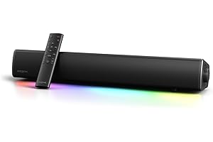 CREATIVE Sound Blaster GS5 Barre de Son Gaming, RGB avec Technologie SuperWide, Alimentation par Adaptateur, Jusqu'à 60W de Puissance maximale, Bluetooth 5.4, Optical-in, Prise Casque, pour PC et TV