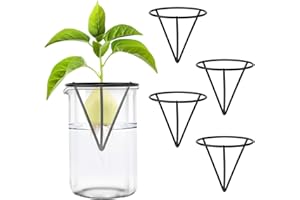 Gosknor 4stk Avocado-Samen-Starterset, Dreieckiges Avocado-Baum-Anzuchtset aus Metall Avocado-Samenhalter zum Keimen für Die Tischdekoration Zu Hause Oder Im Büro