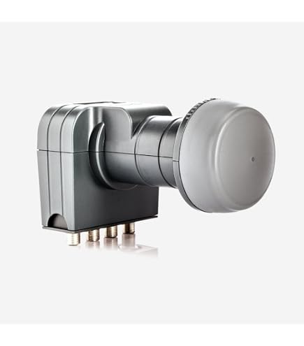 LNB Unicable HB-DIGITAL – 8 Salidas SCR + 2 Salidas Heredadas, Para Hasta 10 Receptores, Blindaje LTE, 4K UHD Y 10 Conectores F Dorados