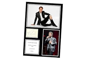 SIGNED BY THE STARS STUNNING QUALITY CLIFF RICHARD SIGNED/AUTOGRAPHED PHOTO