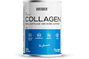 Weider Collagen (300g). Collagene Bovino in Polvere con Acido Ialuronico, Magnesio e Vitamina C. Peptidi di Collagene 100% Qualità Peptan. Senza Zucchero, Senza Grassi. Keto
