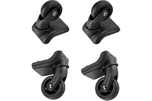 Ruote di Ricambio per Valigie: Nizirioo 4 Pezzi Ruote Girevoli Universali in Plastica, Mute Sostituzione Ruote Girevoli, per Valigia Ruote, Accessori, Valigie da Viaggio, Sostituzione, Riparazione