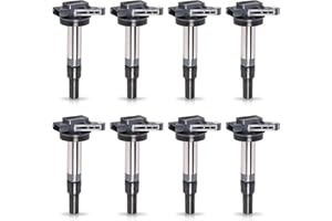 ENA Set of 8 Ignition Coil Pack 4.2 4.4 V8 Compatible with Land Rover Jaguar XK8 XJ8 XJR XKR S-Type Vanden Plas LR3 Range Rover 2003 2004 2005 2006 2007 2008 2009 Coils for C1427 UF519 AJ810445