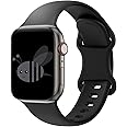 Mosmoc Compatible with Apple Watch Straps 45mm 44mm 42mm 49mm or 41mm 40mm 38mm, Soft Silicone Sport Replacement Band for iWatch Series 9 8 7 6 5 SE2/SE Ultra 2 Ultra 4 3 2 1 (Not Include Watch)
