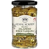 Kemal K&uuml;krer Jalapeno Biber Turşusu Cam Kavanoz 330 gr