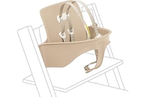 Tripp Trapp Baby Set di Stokke, Natural – Convertire la sedia Tripp Trapp in seggiolone, sedile rimovibile + imbracatura per 6-36 mesi, compatibile con i modelli Tripp Trapp dopo maggio 2006