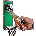 Snooker Magnetic Bottle Opener with Cap Catcher Collector, Beer Bottle Opener Wall Mount, Novelty Beer Gifts for Men Dad Husband Him for Man Cave Accessories, Pool Table Accessories, Home Bar, Garden