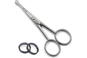 AFTREN Professionelle Haarschere Friseur Friseur Haarschneideschere 7 Zoll Edelstahl Rasierklinge Haarschneideschere für Friseure Friseure Frauen Kinder (Bezauberndes Silber)