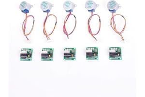 ANGEEK Motor paso a paso 5 V 28BYJ-48 ULN2003 con accionamiento placa modular para motor Arduino