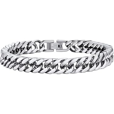 Bracciale Cubano In Acciaio Inossidabile Nero Per Uomo, Con Incisione, Regalo Per Marito, Papà, Figlio, Lunghezza 21 Cm