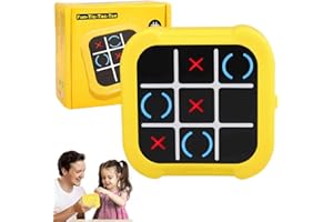 LAIVIYA Tic Tac Toe Bolt Game Console, 4 in 1 Morpion Electronique pour Enfant et Adultes,Console de Jeu de Voyage Portable,Jeux de Société pour la Formation à l'éducation et à la Mémoire pour Tous Les âges