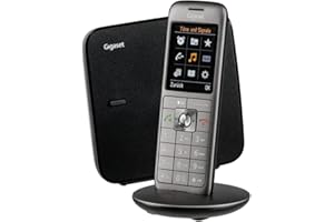 Gigaset CL 660 - Teléfono (Teléfono DECT, Terminal inalámbrico, Altavoz, 400 entradas, Antracita, Negro)