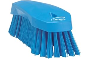 Vikan 38903 Hard Hand Brush, Blue, Large, 200 mm Length, 70 mm Width, 60 mm