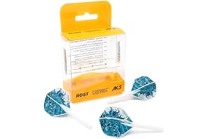 CUESOUL Rost Tige de fléchette intégrée et Vols de Forme Standard, avec Quatre Symboles mythologiques, Lot de 3 pièces