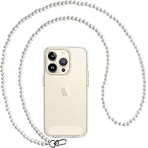 Cordon De Téléphone Portable Avec Perles Carrées Pour Téléphone Portable, Chaîne De Téléphone Portable, Pendentif En Cristal Transparent, Style Bohème, Anti-perte, Décoration De Téléphone, Pour Femmes