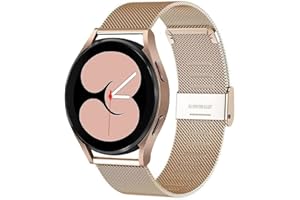 BRLYYO Pasek do zegarka Samsung Galaxy 4 20mm Metalowy pasek ze stali nierdzewnej do zegarka Galaxy 4 Classic/Galaxy Watch 3 41mm Galaxy Watch Active 2 Gear Sport Amazfit GTS