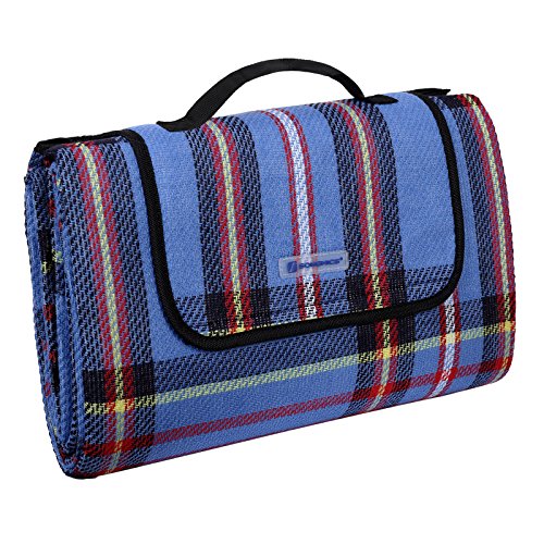 Songmics 195 x 150 cm Picknickdecke wärmeisoliert wasserdicht GCM50B