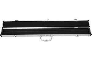 Otufan Boîte à Queues de Billard, Étui pour Queue de Billard avec Poignée et 2 Fentes pour Billard, Doublure en Mousse, 31,9 X 3 X 2 Pouces