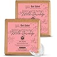 Nat Habit Brightening Milk-Rosehip Bath Soap With Ayurvedic Cold Processed For Scar Reduction, Gentle Exfoliation, Tan Skin Whitening (Pack of 2 x 125gm)