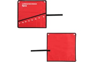 TKSE Wiele kieszeni zwijane narzędzia torba do przechowywania klucz szczypce uchwyt na klucze płócienny organizer