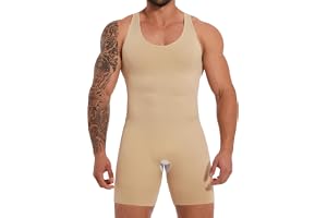 SLIMBELLE Shapewear herr undertröjor mage väg helkroppsformare män underkläder bodysuit sömlös lätt formande linne