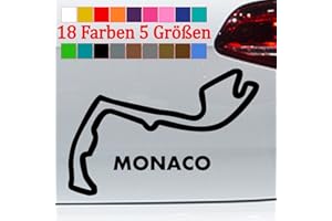 GÉNÉRIQUE Generic Monaco Autocollant pour circuit de course Formule 1 Monte Carlo GTI 18 couleurs 5 tailles