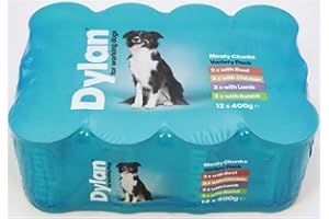 KENNELPAK Dylan Variety Chunks in Jelly for Working Dogs 400 g (Pack of 12)