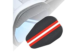 Amindz 2 Piezas Retrovisor Espejo Lateral Lluvia Ceja,Protector de Lluvia Coche Retrovisor,Lluvia Ceja Espejo Retrovisor para la Mayoría Coche,Camión y SUV