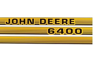 KR AGRAR Aufklebersatz | passend zu John Deere 6400 | Aufkleber | Trecker | Motorhaube | Sticker | Logo | Design | Label | Emblem | passend zu John Deere | Traktor